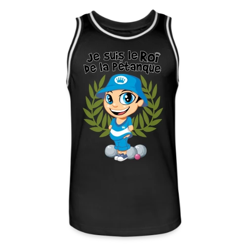 Roi de la pétanque - Maillot de basket Homme