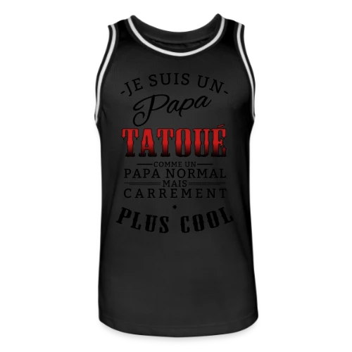 Papa Tatoué & Cool - Maillot de basket Homme