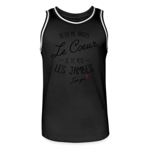Cœur Brisé, Jambes Cassées ! - Maillot de basket Homme