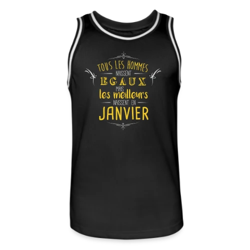 T-Shirt Homme 'Les Légendes Naissent en Janvier' - Maillot de basket Homme
