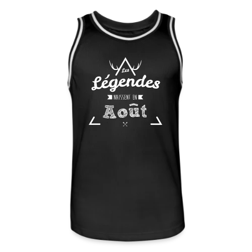 Les Légendes Naissent en Août - Maillot de basket Homme
