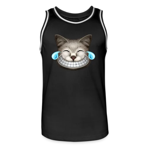 Chat Hilarant Explosion Rires - Maillot de basket Homme