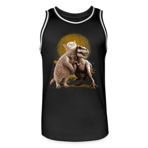 Chats et Dinos Amis : L'Aventure Décalée - Maillot de basket Homme