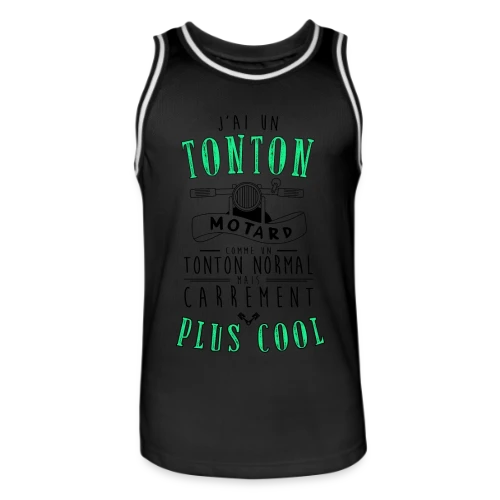 Mon Tonton Motard, le plus cool ! - Maillot de basket Homme