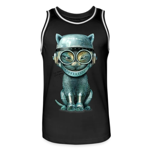 Chat Malin : Curiosité Féline - Maillot de basket Homme