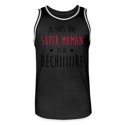 Super Maman qui Déchire - Maillot de basket Homme