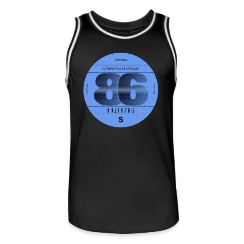 1986: Icône Rétro Automobile Française - Maillot de basket Homme
