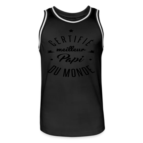 Le T-shirt "Meilleur Papi Certifié" - Maillot de basket Homme