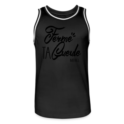 T-shirt Humour : Chut ! Message Subtil - Maillot de basket Homme
