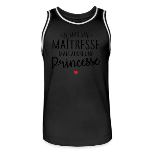 Maîtresse, Mais Toujours Princesse ! - Maillot de basket Homme