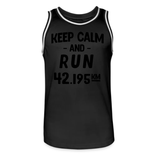 Keep Calm and Run : Motivation Course à Pied - Maillot de basket Homme