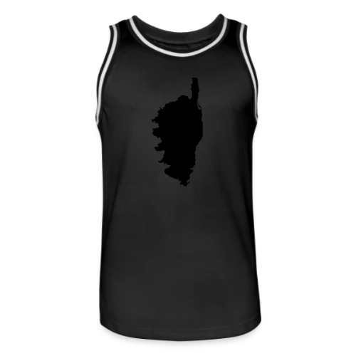 Silhouette Carte Corse - Maillot de basket Homme