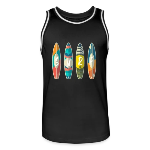 T-shirt Surf : Planche & Soleil | Idée Cadeau Jeunesse - Maillot de basket Homme