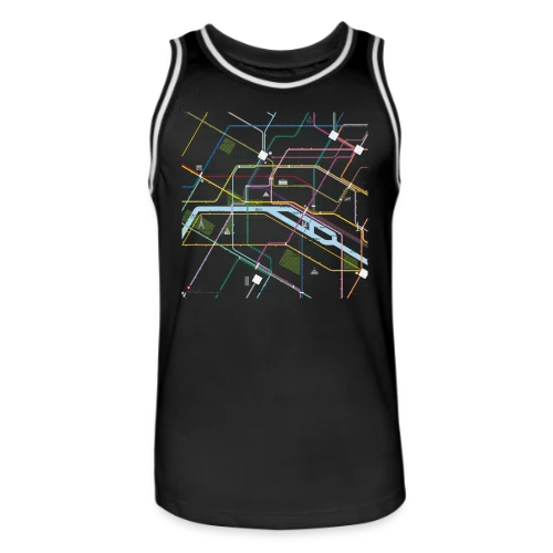 Plan Métro Parisien - Maillot de basket Homme