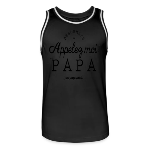 T-Shirt 'Moi, c'est Papa Maintenant !' - Annonce Naissance - Maillot de basket Homme