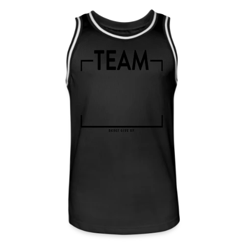 T-shirt Personnalisé 'Never Give Up' - Votre Équipe au Sommet - Maillot de basket Homme
