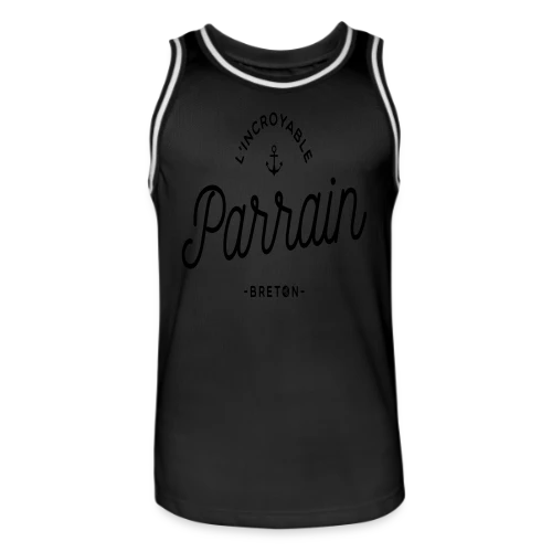 T-Shirt 'L'Incroyable Parrain Breton' - Fier de ses Racines - Maillot de basket Homme