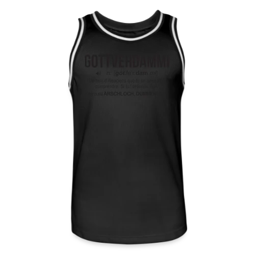 Gottverdammi Définition Alsace - Maillot de basket Homme