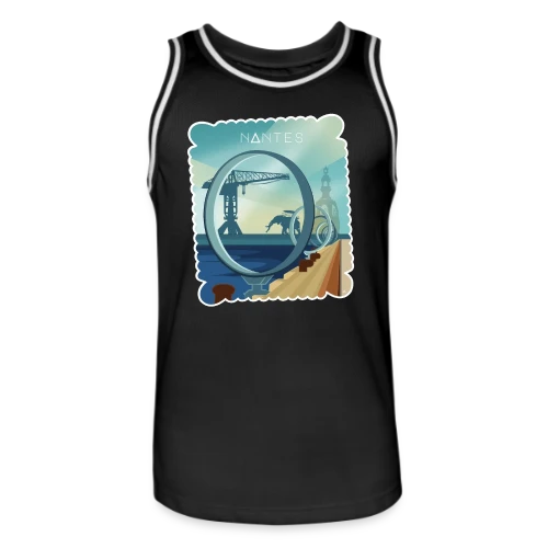 T-Shirt Ville de Nantes - Design Urbain - Maillot de basket Homme