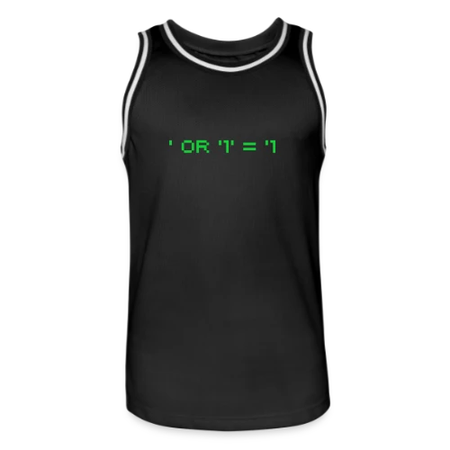 Hacker Pentest SQL Injection - Cybersécurité - Maillot de basket Homme