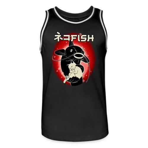 Amitié Insolite : Chat & Poisson-Chat - Maillot de basket Homme