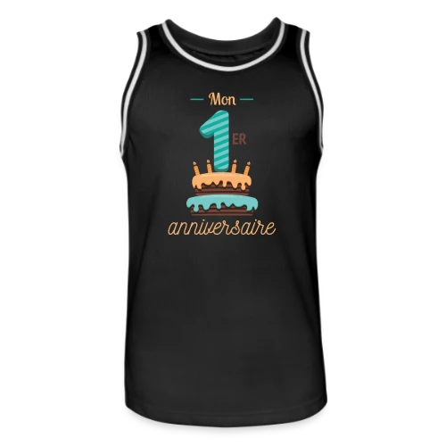 T-shirt Mon Premier Anniversaire Garçon - Maillot de basket Homme