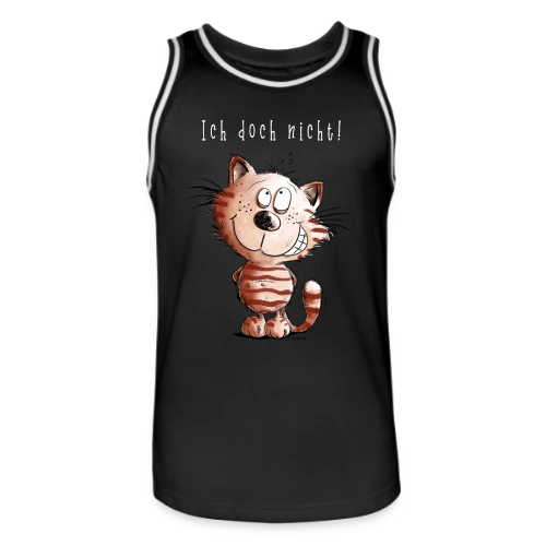 Pas moi, la chatte coquine - T-shirt humour félin - Maillot de basket Homme
