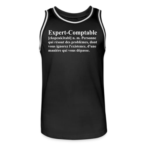 Définition de l'Expert-Comptable | T-Shirt Humour Métier - Maillot de basket Homme