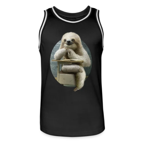T-shirt Paresseux Studieux en Classe - Maillot de basket Homme