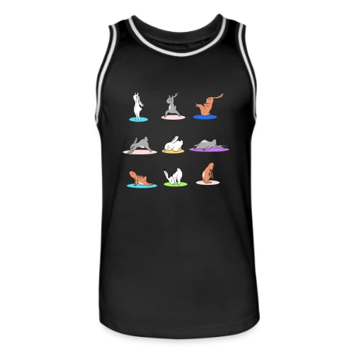 T-Shirt Lapin Yoga: Joyeuses Pâques Zen - Maillot de basket Homme
