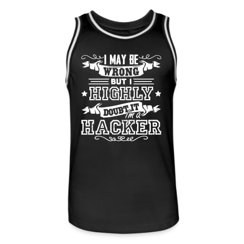 Je Suis un Hacker - Maillot de basket Homme