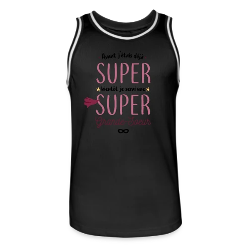 Bientôt Grande Sœur Super Héros - Maillot de basket Homme