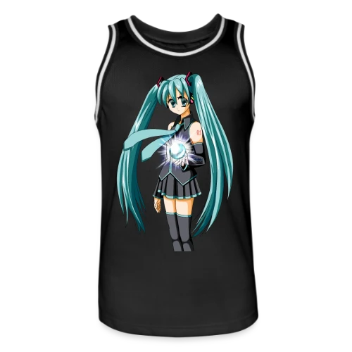 Miku Manga : Jolie Fille Style Anime Kawaii - Maillot de basket Homme