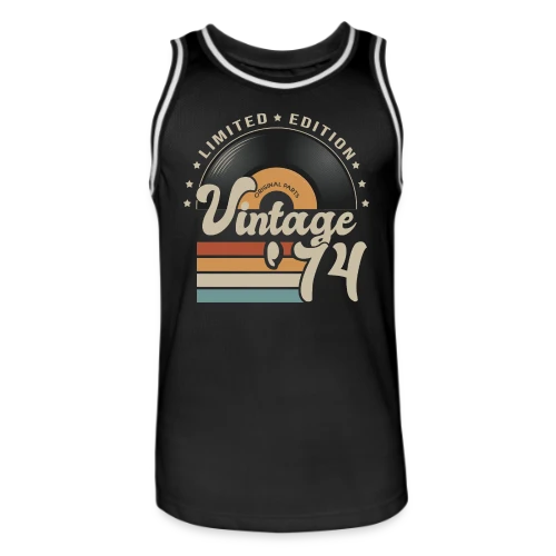 Vinyle Vintage 1974 – Anniversaire 49 ans - Maillot de basket Homme
