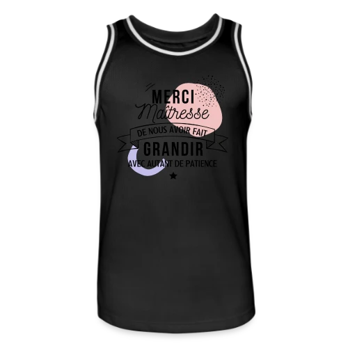 Maîtresse en Or : Merci pour tout ! - Maillot de basket Homme