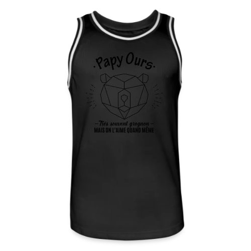 T-shirt Papy Ours Grognon, Adoré Malgré Tout - Maillot de basket Homme