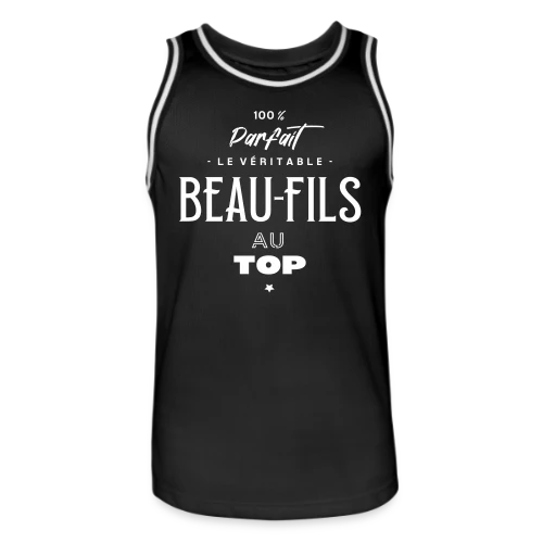 T-Shirt Beau-fils au Top : Cadeau Humour & Original - Maillot de basket Homme