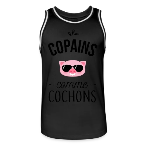 Copains comme Cochons - Duo d'Amis - Maillot de basket Homme