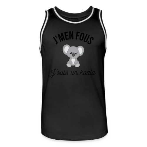 T-shirt "J'm'en Fous, J'suis un Koala" - Humour Décontracté - Maillot de basket Homme