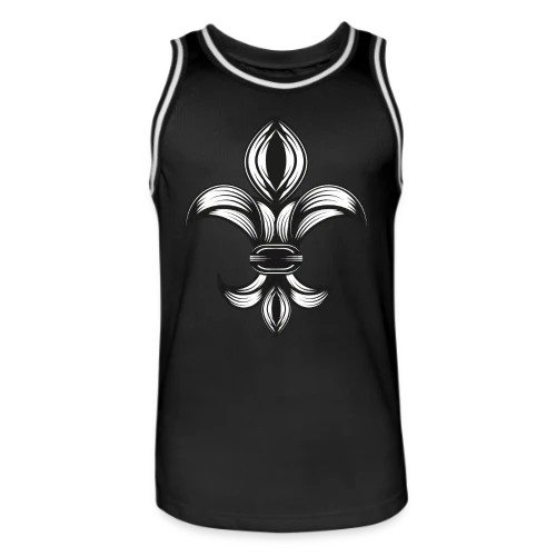 Fleur de Lys Élégante - Symbole Royal - Maillot de basket Homme