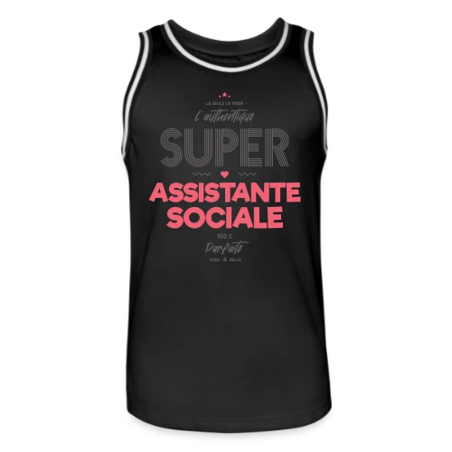 L'Authentique Super Assistante Sociale - Maillot de basket Homme