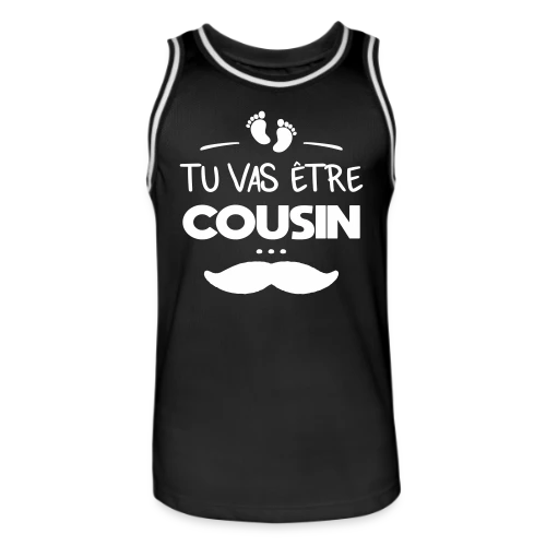 T-shirt Annonce Grossesse "Tu vas être cousin" - Maillot de basket Homme