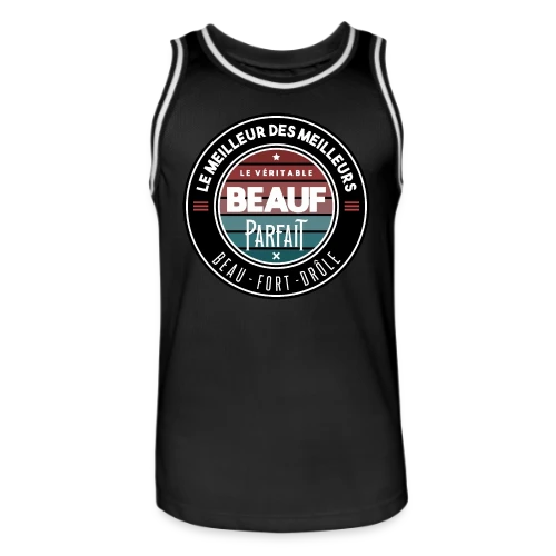 Le Véritable Beauf Parfait : Le T-shirt Humour Homme - Maillot de basket Homme