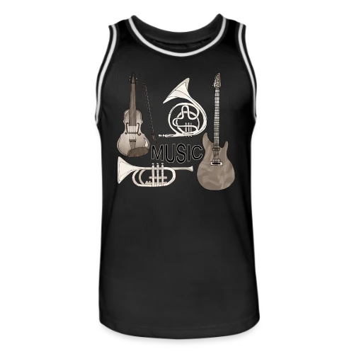 Passion Musique : Instruments & Guitare - Maillot de basket Homme
