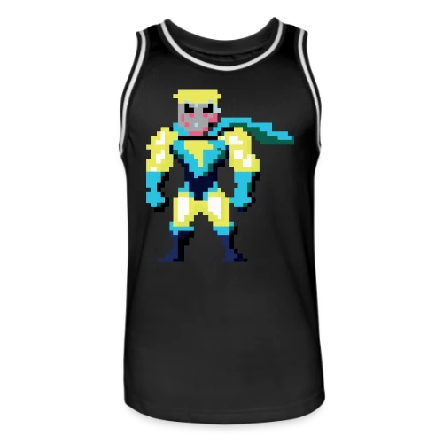 Super-Héros Pixel Franck - Maillot de basket Homme