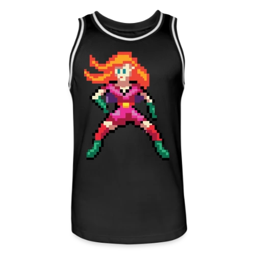 Super-Héroïne Rouge - Maillot de basket Homme