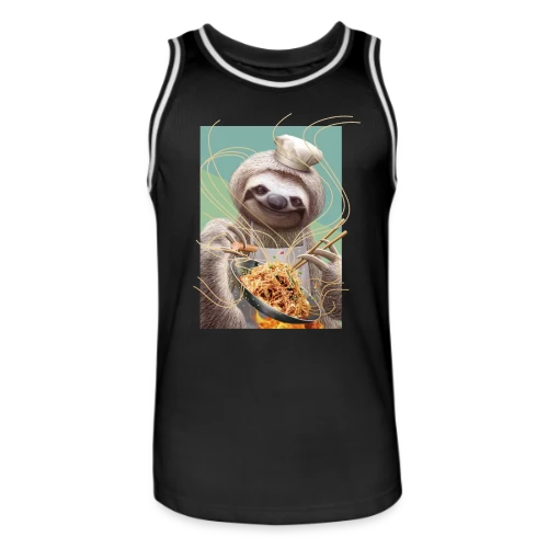 Le Paresseux Chef des Nouilles Sautées - Maillot de basket Homme