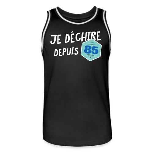 T-shirt Je déchire depuis 85 - Style Vignette Auto Rétro Vintage - Maillot de basket Homme