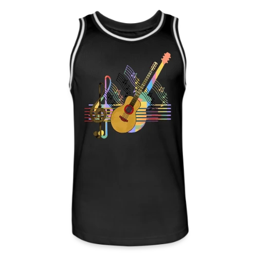 Passion Guitare - Maillot de basket Homme