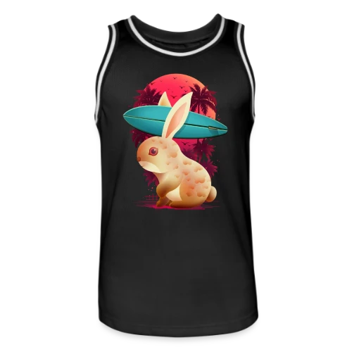 Lapin Surfeur Estival - Maillot de basket Homme